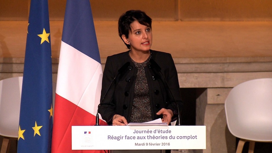 Najat Vallaud-Belkacem et la théorie du complot - Capture d'écran vidéo Dailymotion